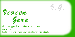 vivien gere business card